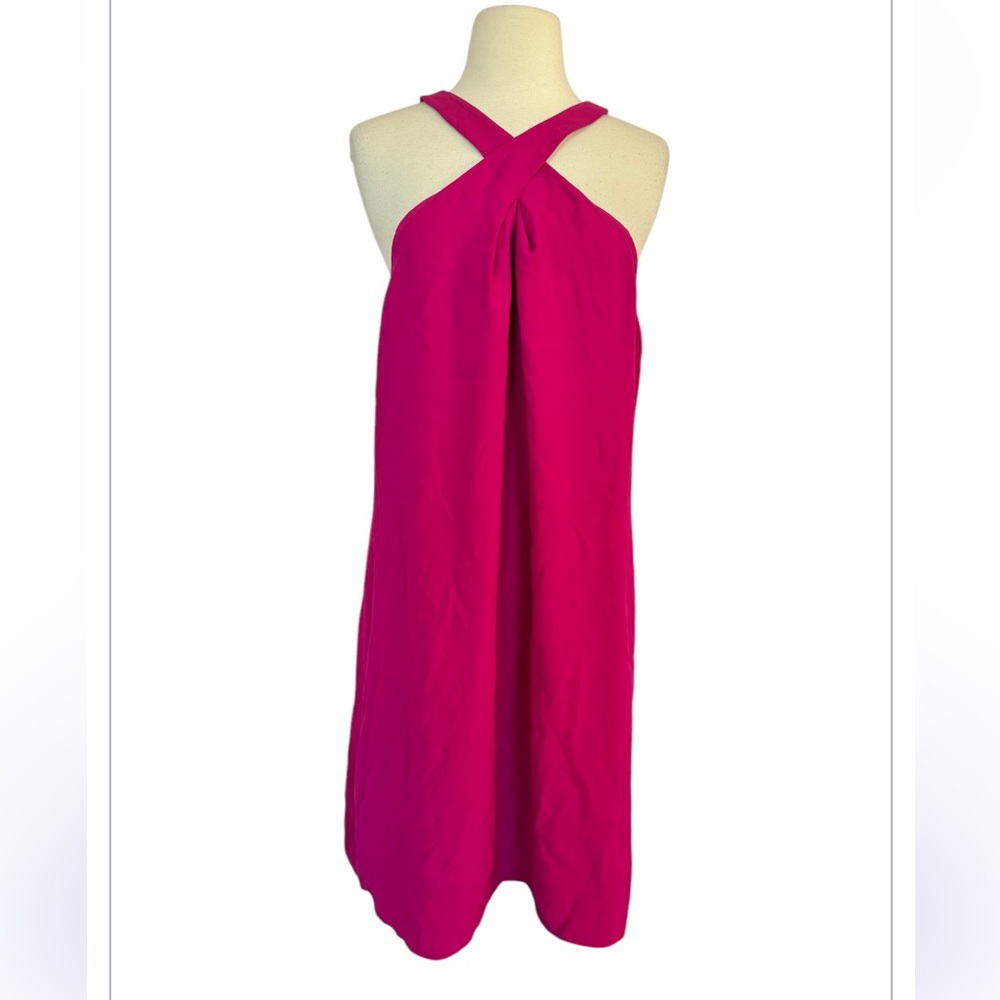 Katherine Kelly Women’s‎ Halter Neck Sleeveless A Line Dress Hot Pink Size 14